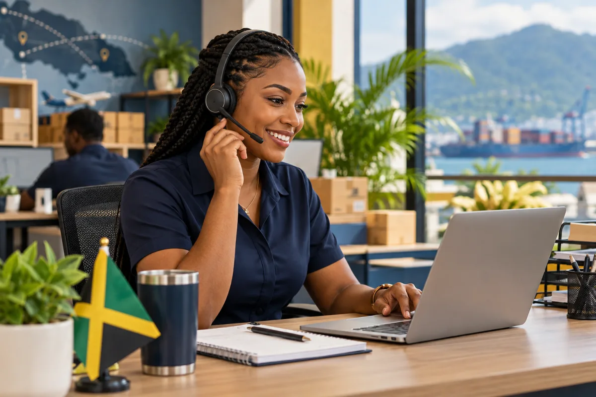 Illustrative customer support professional ready to help